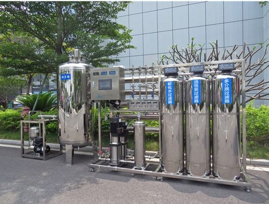 خرید 1000L / H استفاده کارخانه های تولیدی صنعتی RO کارخانه های تصفیه آب تجهیزات آسموز معکوس برای آب آشامیدنی online manufacture
