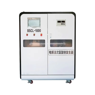خرید ظرفیت تصفیه آب 0-5000L / ساعت ژنراتور هیدروکلوریت سدیم با سلول الکترولیتی غشا 6-8g / L غلظت online manufacture