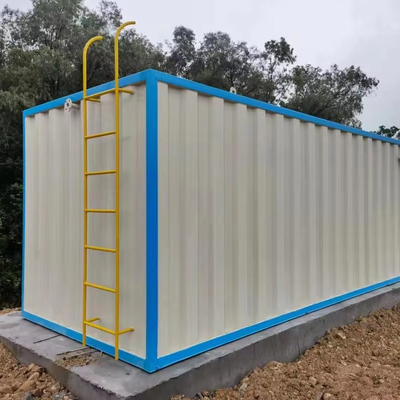 خرید کارخانه های تصفیه فاضلاب بسته بندی شده صنعتی کوچک MBR با کنترل خودکار الکتریکی PLC Siemens 95٪ CODcr و BOD5 را کاهش می دهد online manufacture