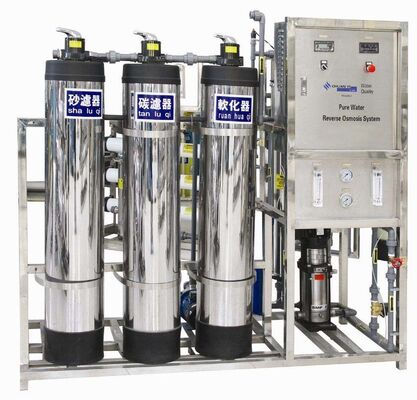 خرید دستگاه تصفیه آب اتوماتیک 500L/ساعت با 3 مخزن برای سیستم تصفیه آب تجاری تولید آنلاین